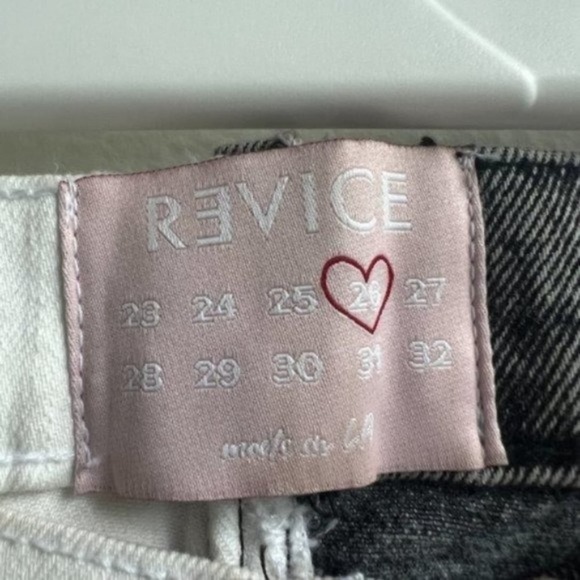 Revice Denim Split Color Jeans Size 26 - Picture 4 of 7